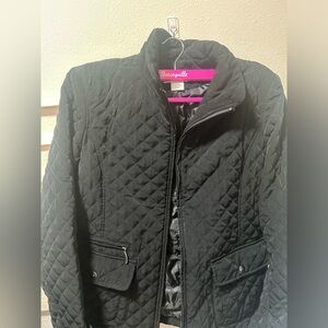 St. John's Bay Black Quilted Puffer Jacket